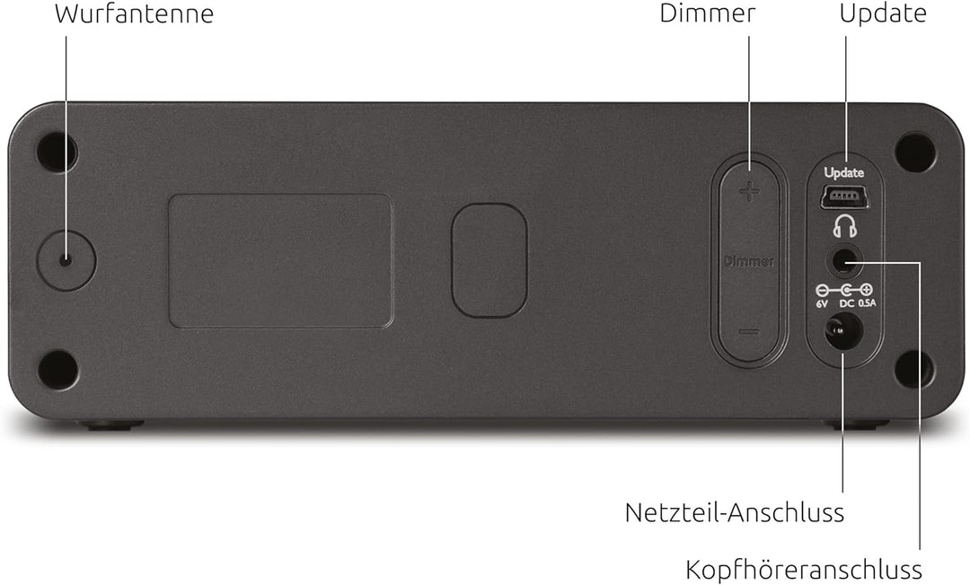 TechniSat DIGITRADIO 51 DAB+ Radiowecker (DAB, UKW, Uhrenradio, Wecker mit zwei einstellbaren Weckze