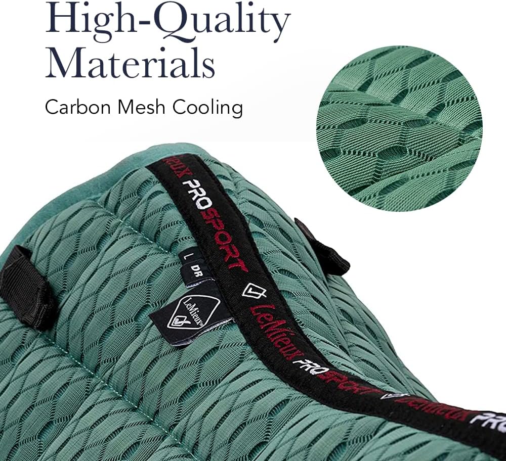 LeMieux Carbon Mesh Air Dressur-Quadrat Navy Schabracke, Marineblau, Large L Carbon Mesh Quadrat Mar