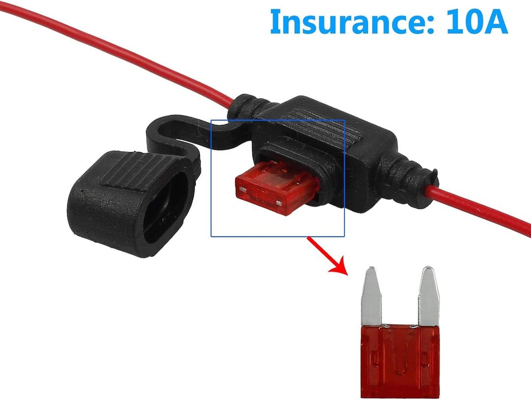 eSynic Motorrad USB Ladegerät Doppelt Steckdose 2.1A/ 1.0A Universal USB Stromversorgung Port fit 12