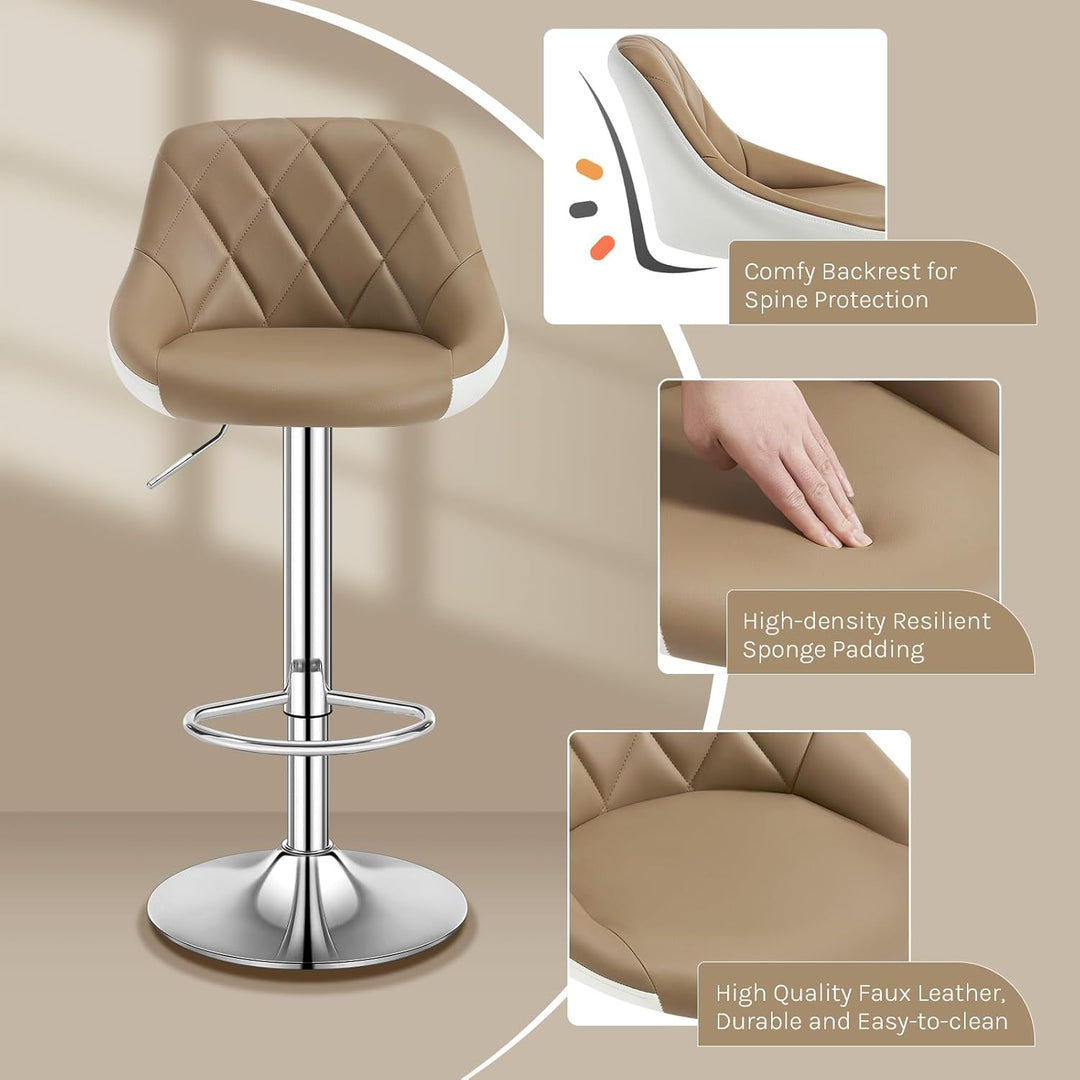 WOLTU® 1x Barhocker Barstuhl Tresenhocker Bistrohocker mit Griff, Design Stuhl, höhenverstellbar, fr