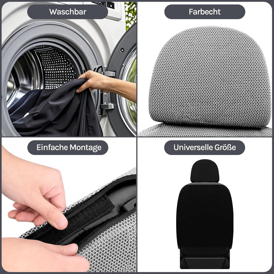 WOLTU AS7333 Auto Sitzbezüge universal Grösse, 1+2 Sitzbezug Schonbezüge aus Polyester aus Polyester