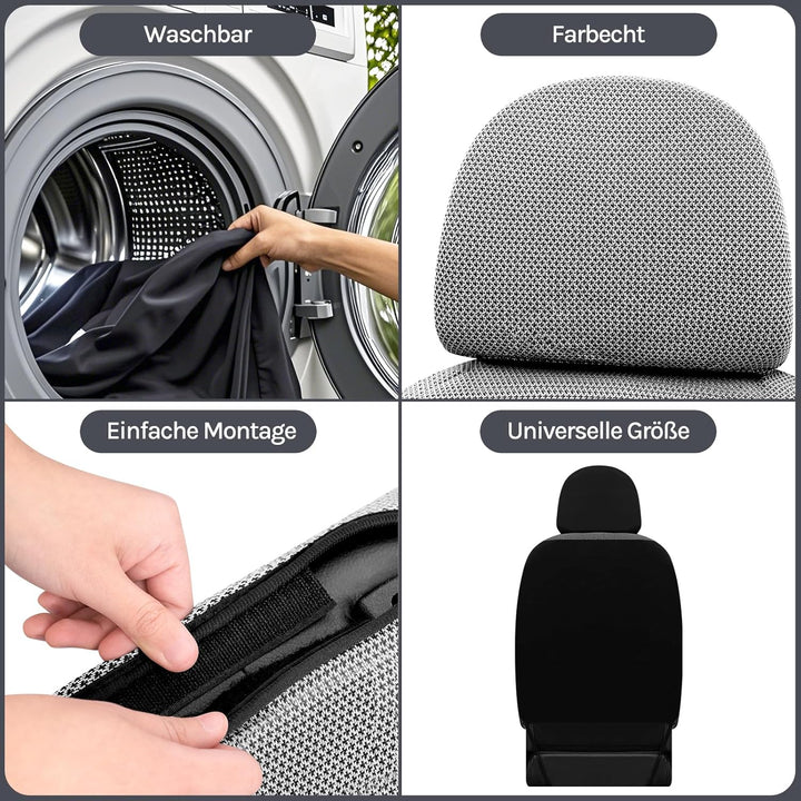 WOLTU AS7333 Auto Sitzbezüge universal Grösse, 1+2 Sitzbezug Schonbezüge aus Polyester aus Polyester