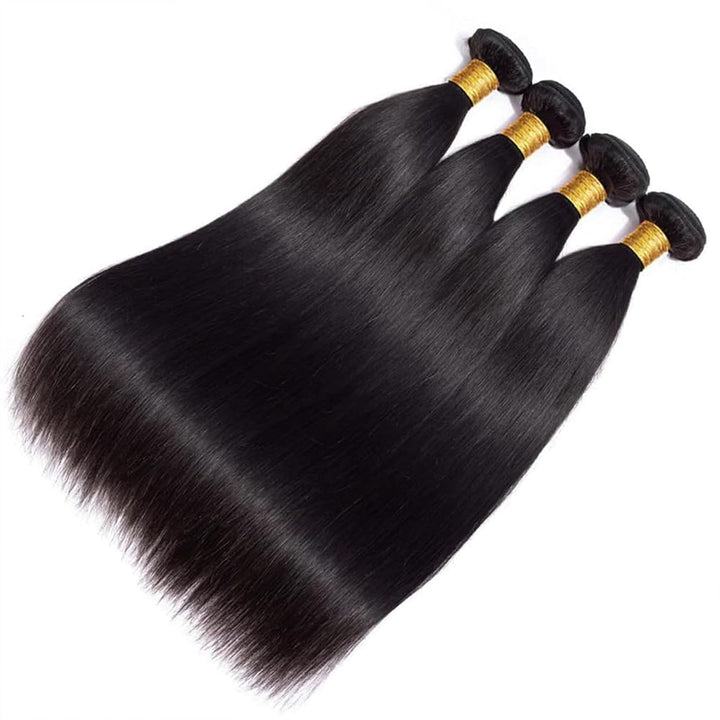 Straight Human Hair Bundles Hair Extensions Unprocessed Brazilian Virgin Weave 100% Human Hair Exten