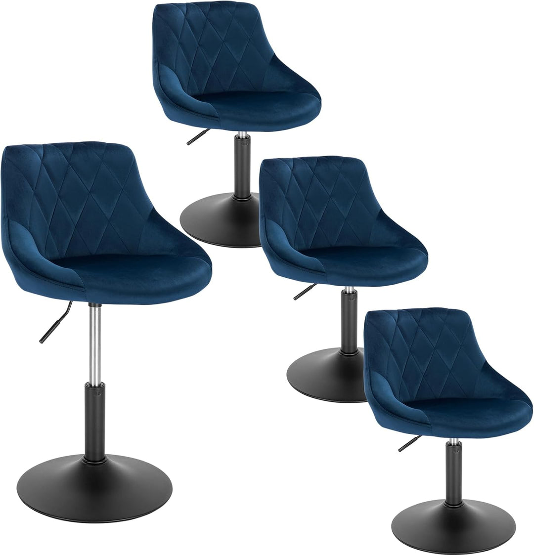 WOLTU 4X Hocker Sitzhocker Barsessel Relaxsessel Loungesessel mit Rückenlehne höhenverstellbar Sitzf