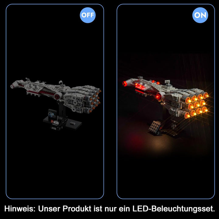 LocoLee Licht Kompatibel mit Lego Tantive IV, Nur Lichter Set - Kein Modell, Licht BeleuchtungSet Co