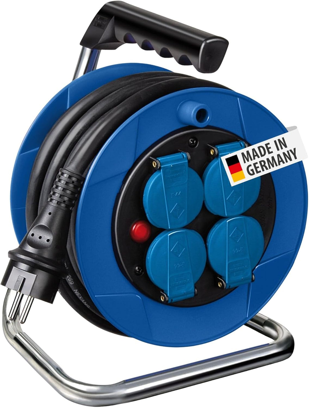 Brennenstuhl Garant Kompakt 8m H07RN-F 3G2,5 (8m schwarzes Kabel, Inneneinsatz, Made in Germany)