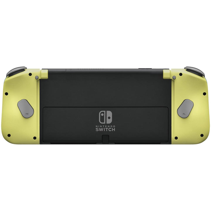 HORI Nintendo Switch Split Pad Compact (Hellgrau x Gelb) Ergonomischer Controller für den Handheld-M