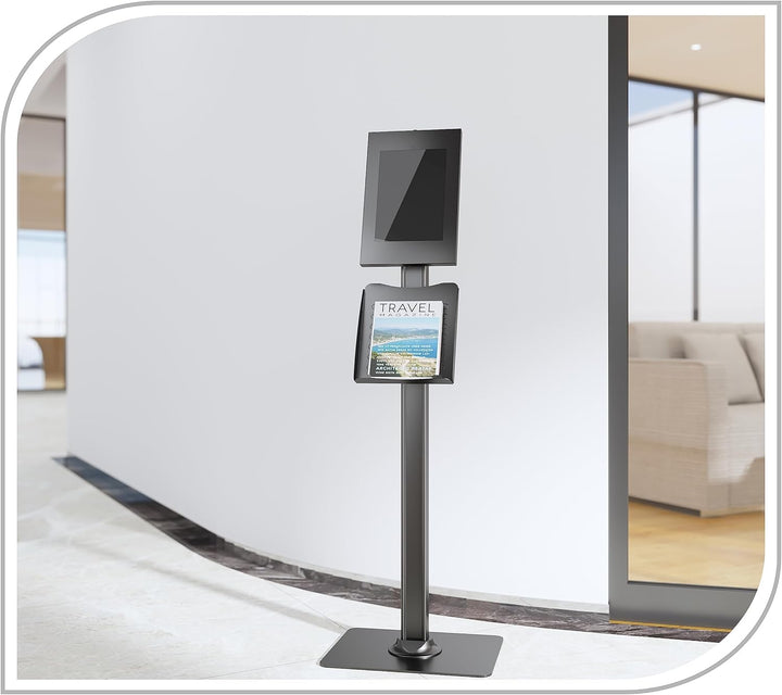 PureMounts® Tablet Halterung mit abschliessbarem Stahlgehäuse für iPad 5/6/7/8/9/ IPad Air 9.7"/ 10.