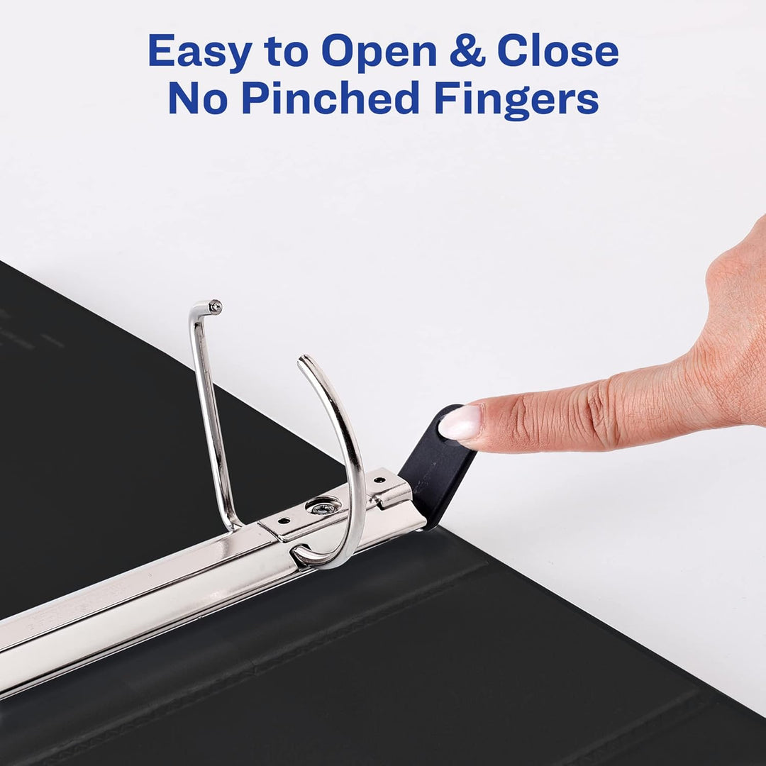 Avery Robustes 3-Ringbuch, 5,1 cm, schräge Ringe, für 21,6 x 27,9 cm Papier, 1 weisser Ordner (05504