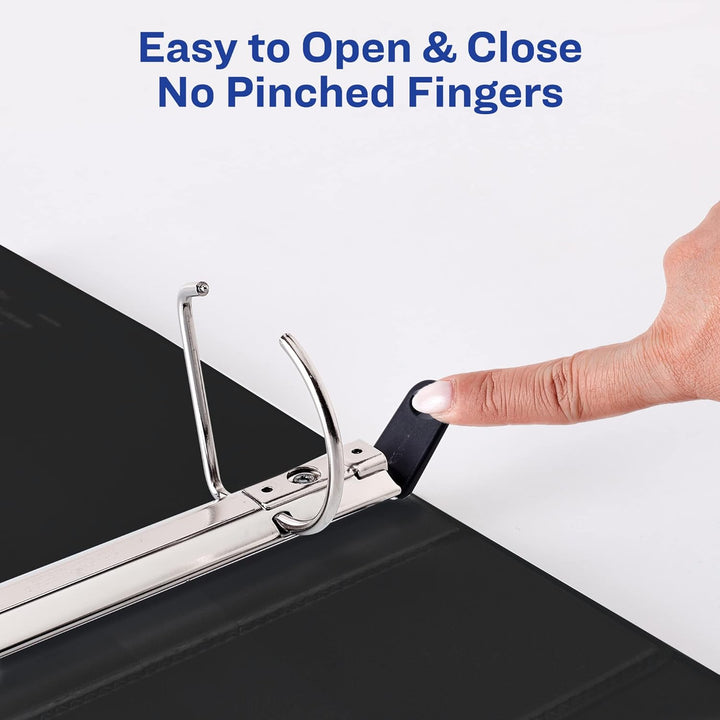 Avery Robustes 3-Ringbuch, 5,1 cm, schräge Ringe, für 21,6 x 27,9 cm Papier, 1 weisser Ordner (05504