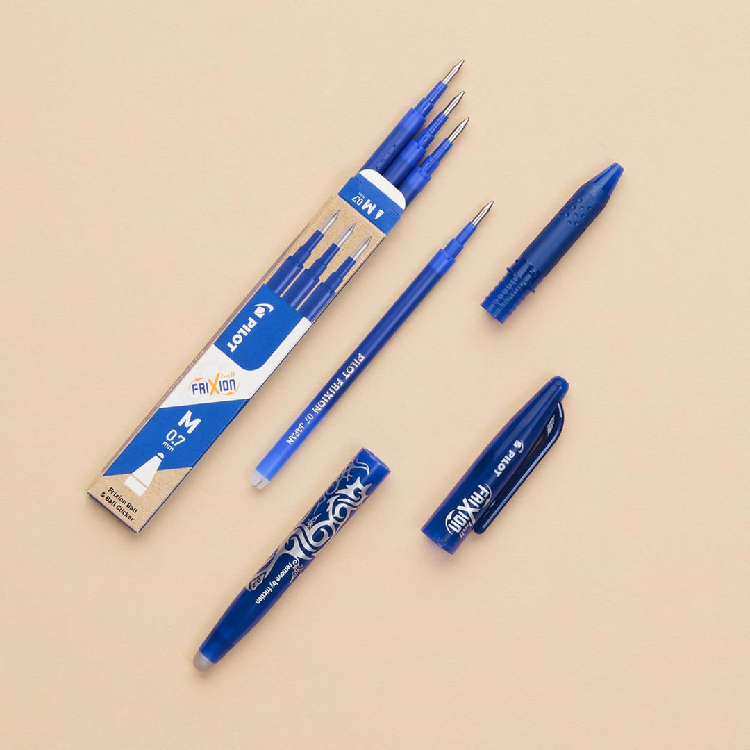 Pilot Frixion Tintenroller, radierbar 12 Stück blau blau 12 Stück (1er Pack) 12 Stück, blau 12 Stüc