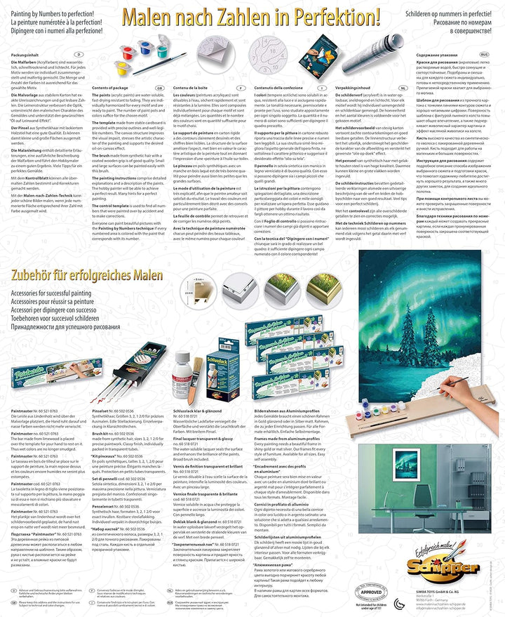 Schipper 609130813 Malen nach Zahlen - Polarlichter - Bilder malen für Erwachsene, inklusive Pinsel
