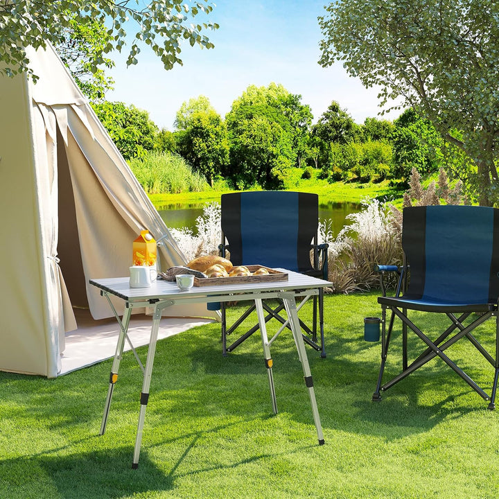 WOLTU Campingtisch Klapptisch aus Alu Gartentisch Balkontisch Reisetisch zusammenklappbar, mit Packt