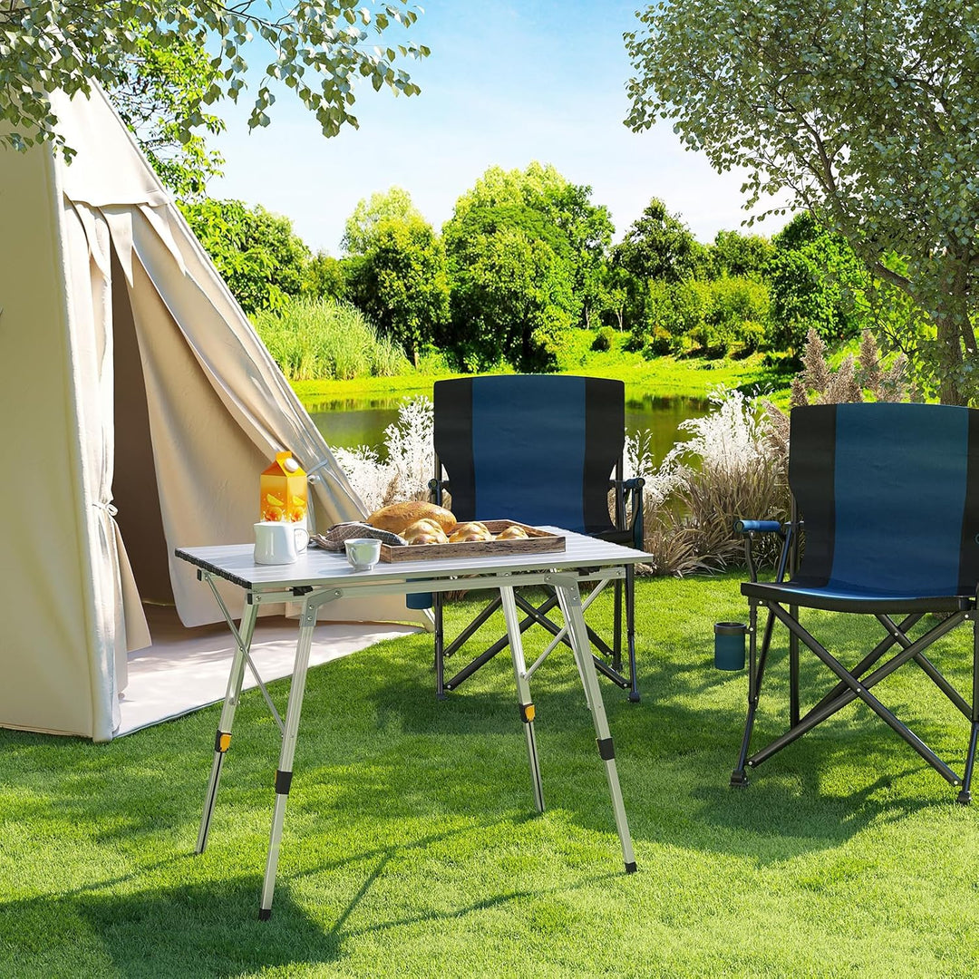 WOLTU Campingtisch Klapptisch aus Alu Gartentisch Balkontisch Reisetisch zusammenklappbar, mit Packt