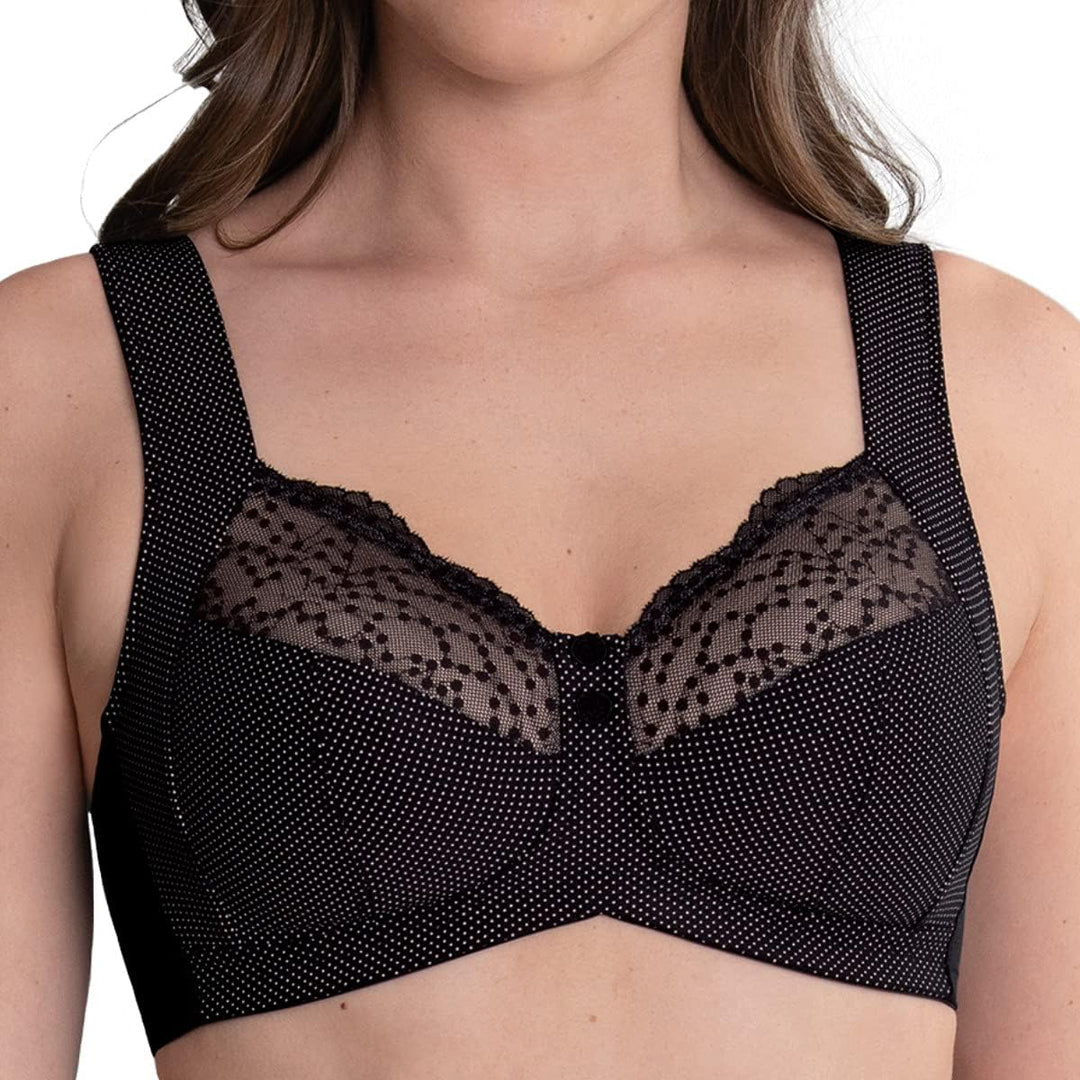 Anita - Orely - Damen - Entlastungs BH ohne Bügel - für grosse Cups 75A Schwarz, 75A Schwarz