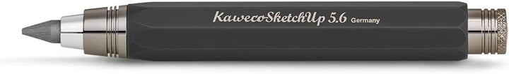 Kaweco Sketch Up Black Fallbleistift 5,6 mm 5B I hochwertiger Minenbleistift aus massivem Metall in