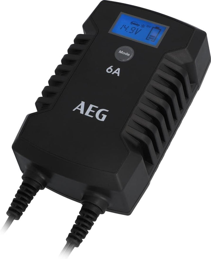 AEG Automotive 10617 Mikroprozessor-Ladegerät für Auto Batterie LD 6.0, 6 Ampere für 6/12 V, 7-HF La