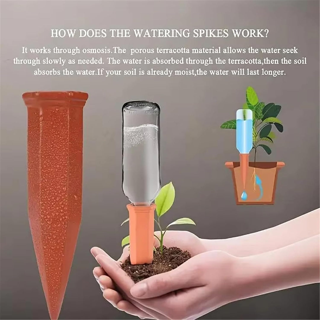 CHSEEO 8 Stück Automatisch Bewässerung Set, Selbstbewässerung Spike, Pflanzen Wasserspender, Automat