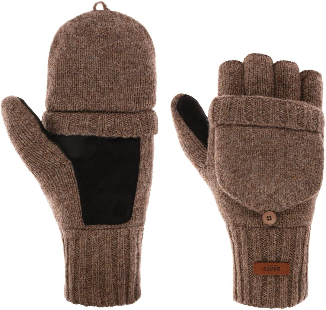 Barts Handschuhe Klapp-Fäustlinge Haakon Bumgloves M Braun, M Braun