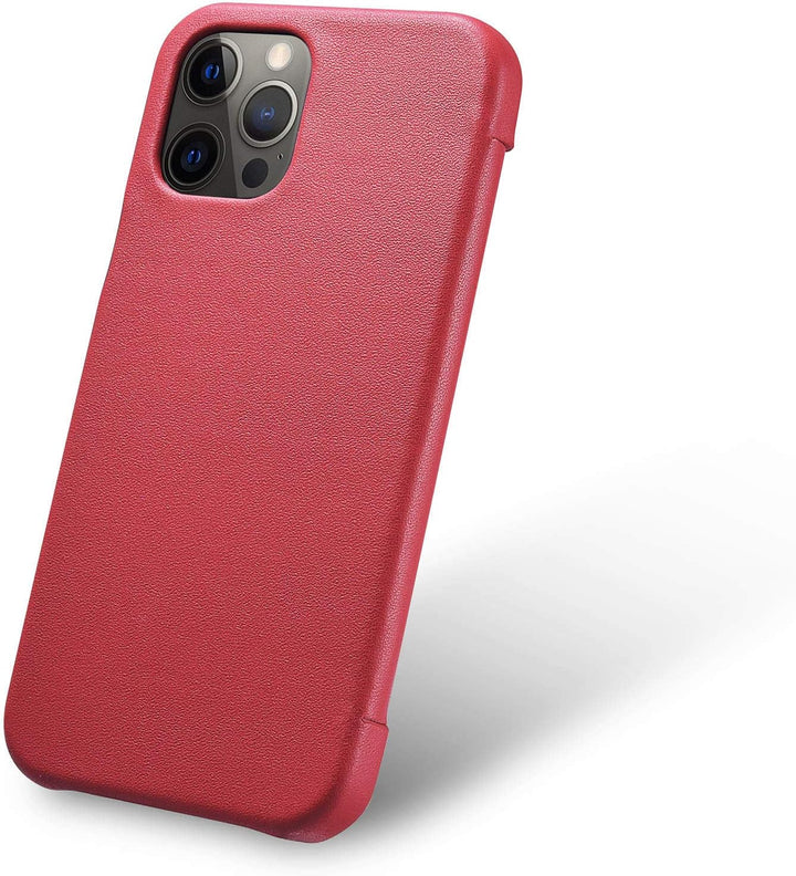 Mobiskin Hülle kompatibel mit Apple iPhone 12 und iPhone 12 PRO (6,1 Zoll), Handyhülle mit echtem Le