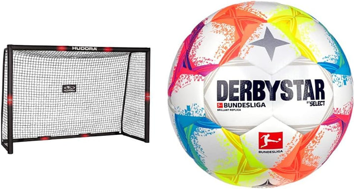 HUDORA Fussballtor Pro Tect - Torwand für Kinder und Erwachsene - Fussball Tor 180 x 120 cm für Gart