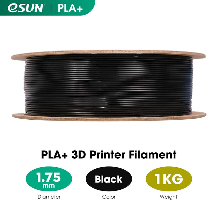 eSUN PLA+ Filament 1,75 mm, verstärkt Zähigkeit 3D-Drucker PLA Plus, Massgenauigkeit +/- 0,03 mm, 1