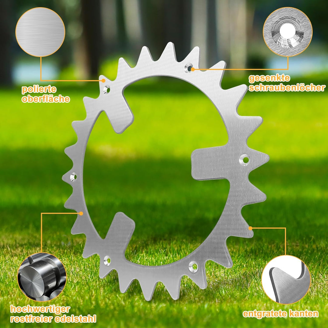 Edelstahl Mähroboter Spikes für Worx WR141E / WR142E / WR143E / WR165E / WR167E Mähroboter, Traktion
