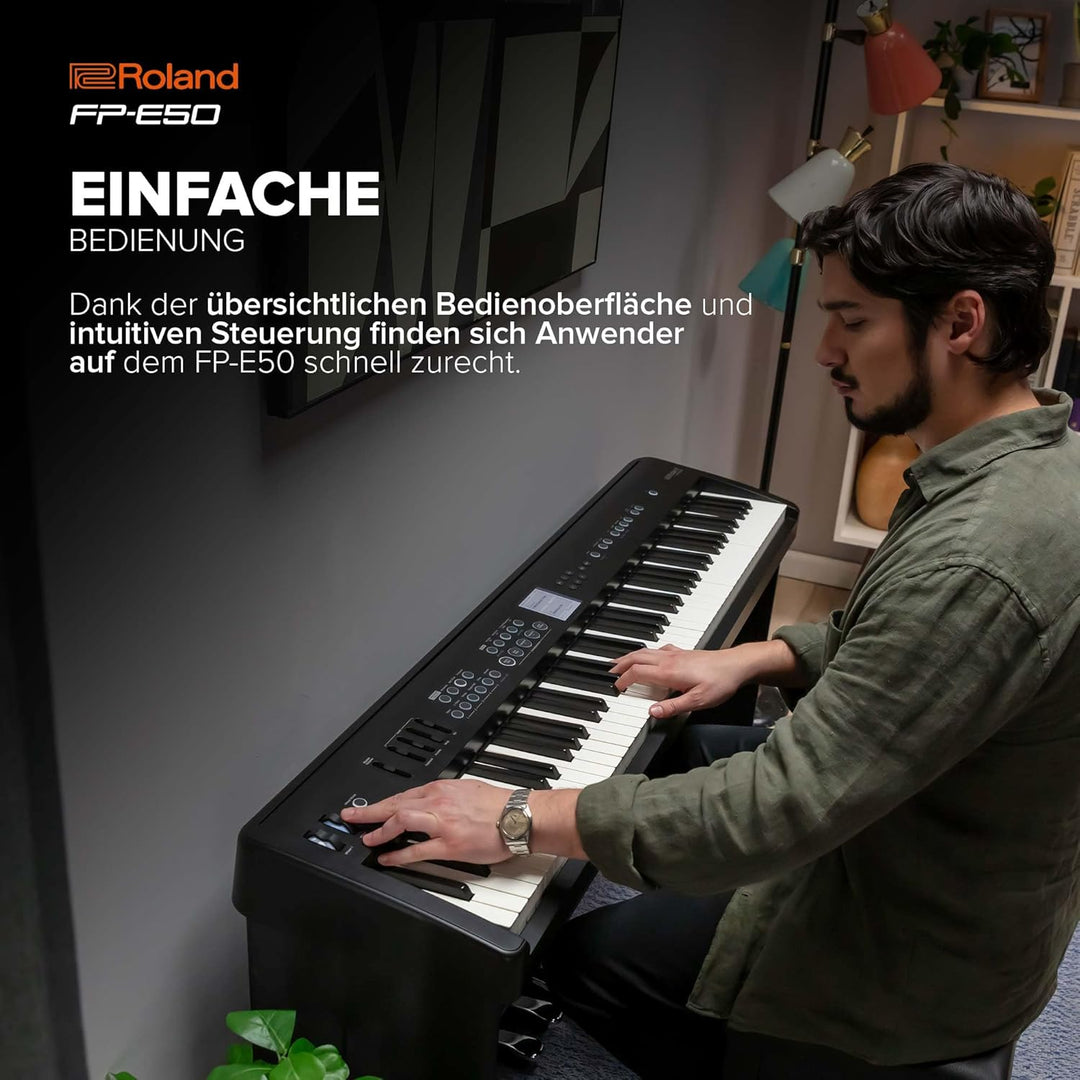 Roland FP-E50 Digital Piano | SuperNATURAL Piano & ZEN-Core Soundengine | 88 Tasten Hammermechanik-T