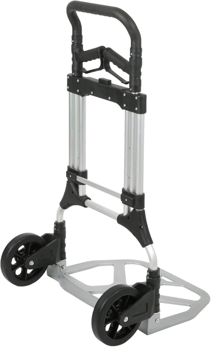 STIER Sackkarre Premium klappbar, Aluminium Transportkarre, Belastbarkeit bis 200kg, Stapelkarre zum