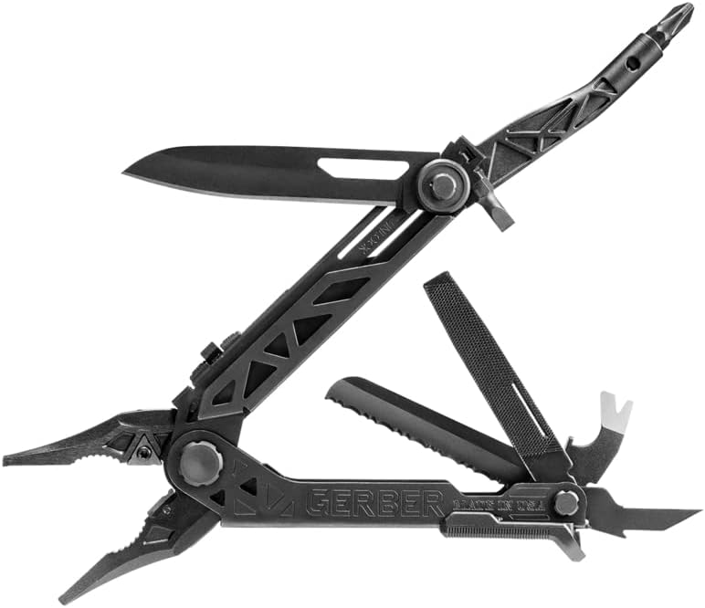 Gerber Multi-Tool mit Gürtel-Clip, Center-Drive, Einhandöffnung, 14 Funktionen und Nylon-Scheide (Mo