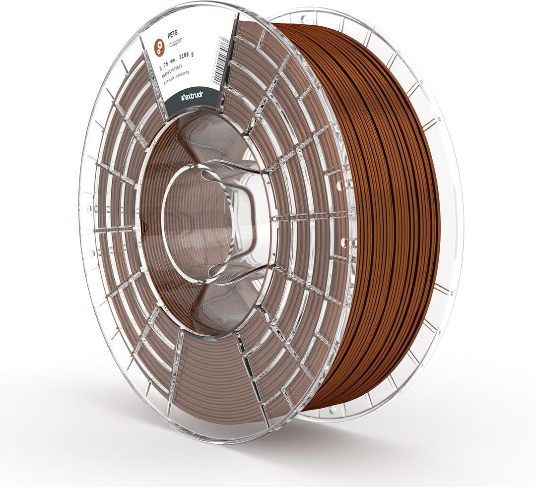 extrudr® PETG ø1.75mm (1.1kg) 'COPPER / KUPFER' - 3D Drucker Filament - Made in Austria - höchste Qu