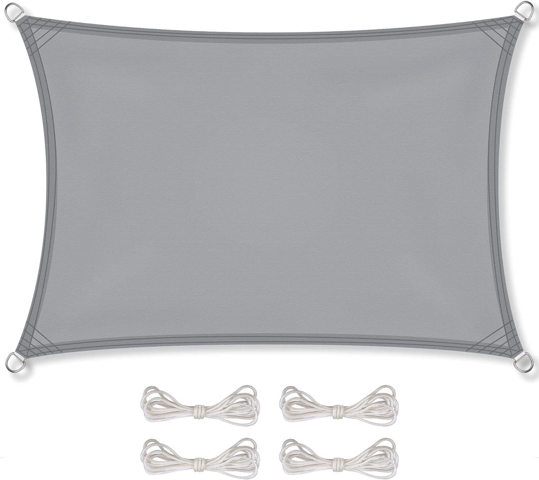 CelinaSun Sonnensegel inkl Befestigungsseile Premium PES Polyester wasserabweisend imprägniert Recht