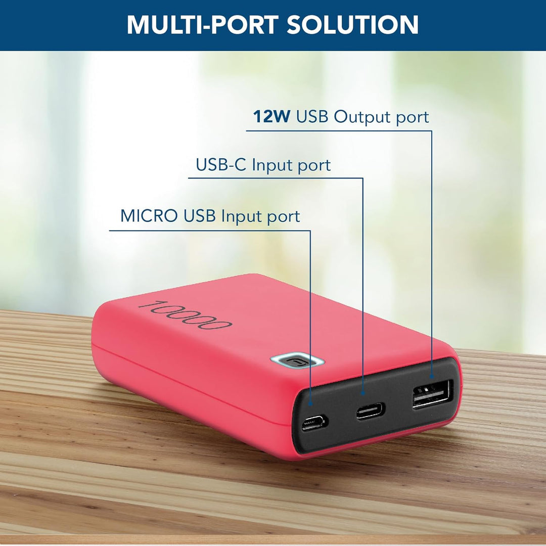 cellularline Zubehör Smartphones Marke Modell Power Bank 10.000 Rosso, Rosa