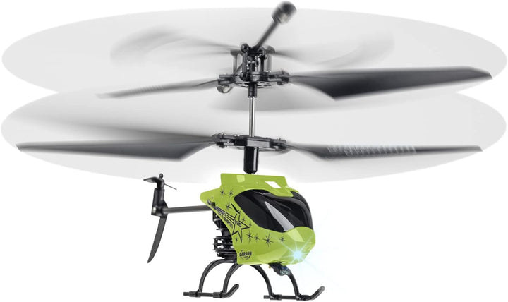 Carson 500507182 Starter Tyrann 230 IR 2Ch RTF grün - Hubschrauber, für Einsteiger, RC Heli, fernges