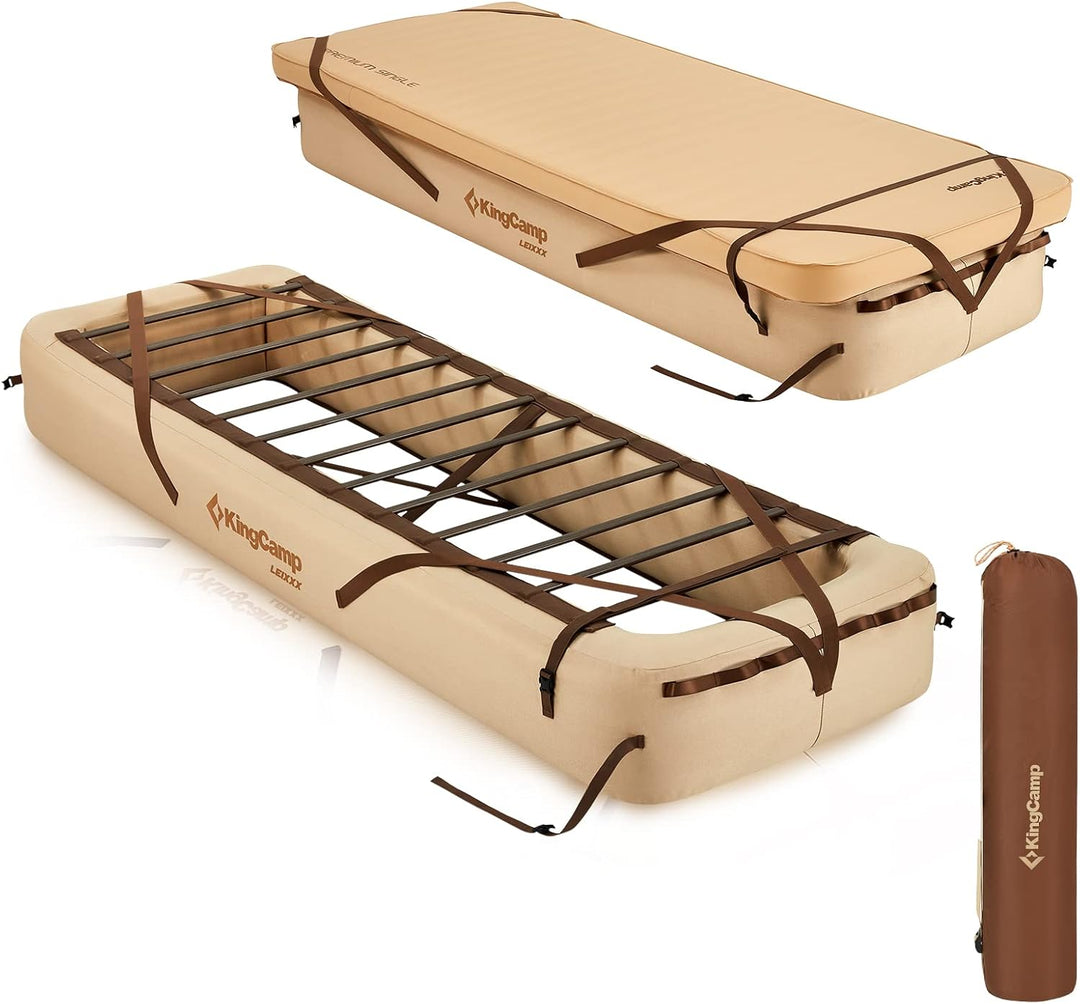 KingCamp Aufblasbares Campingbettgestell Campingbett Feldbett für Camping Isomatte Luftmatratze Aufb