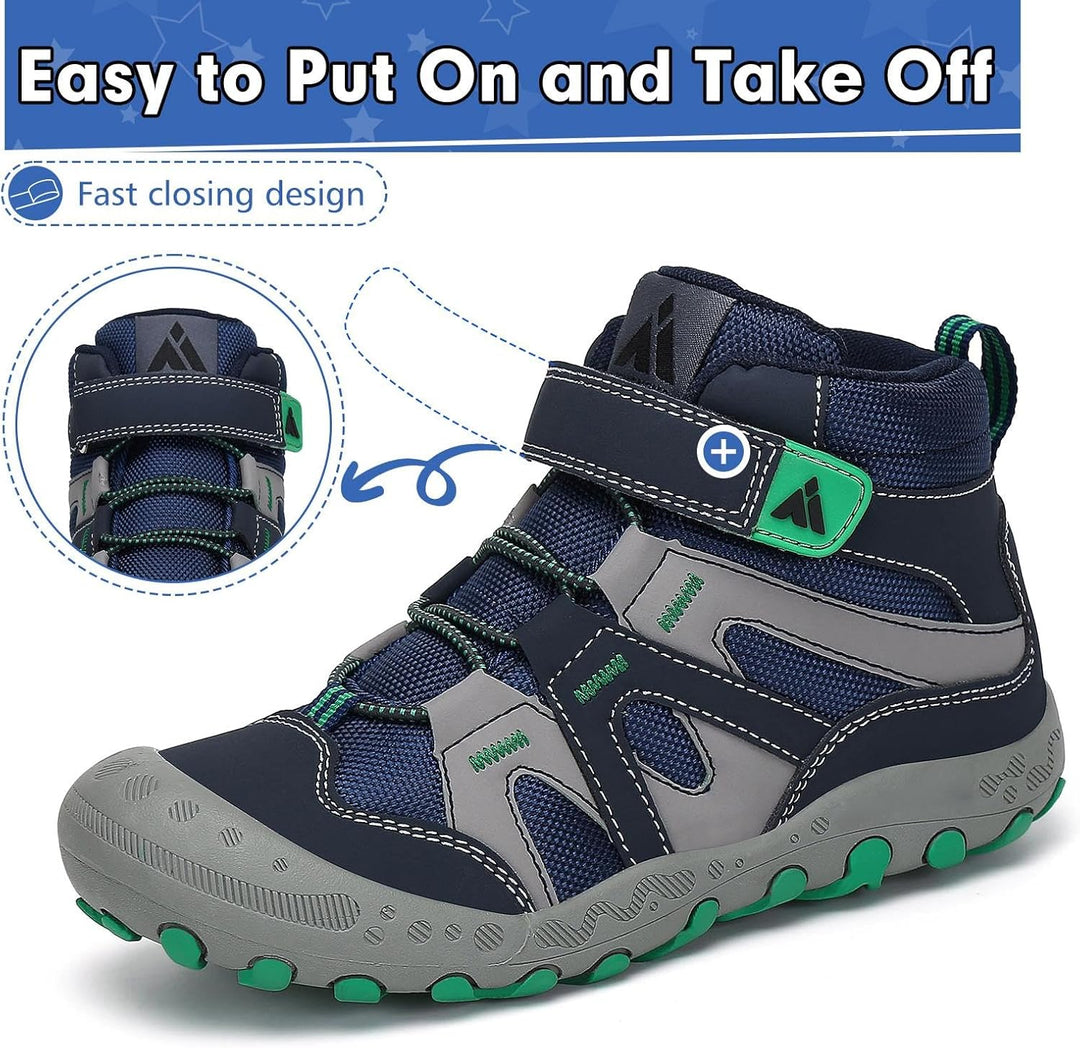 Mishansha Kinder Wanderschuhe rutschfest Trekkingschuhe Jungen Atmungsaktiv Outdoor Walkingschuhe Gr