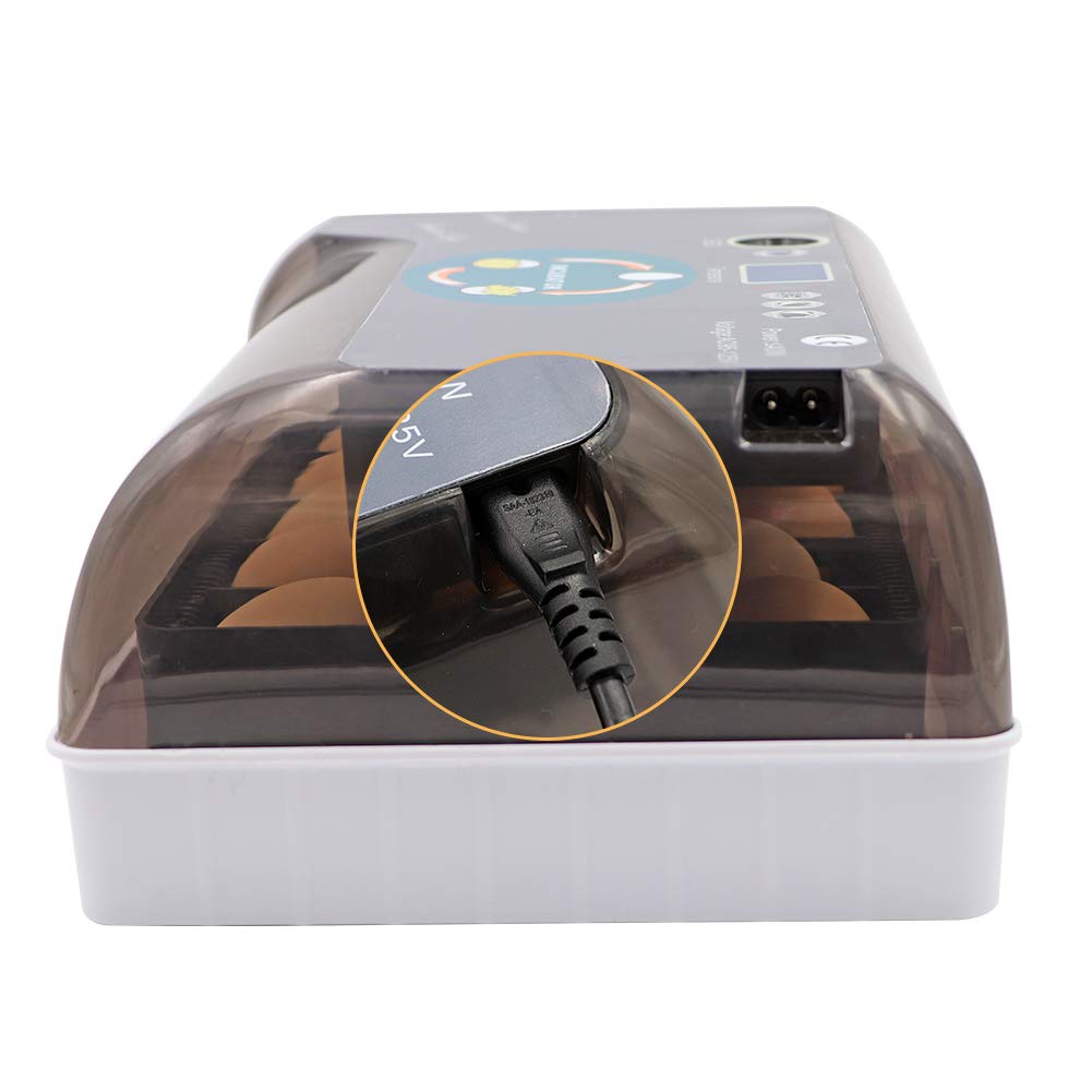 MUALROUS Inkubator Ei Vollautomatischer Brutmaschine Hühnereier Automatischer Hühnerbrutkasten Inkub