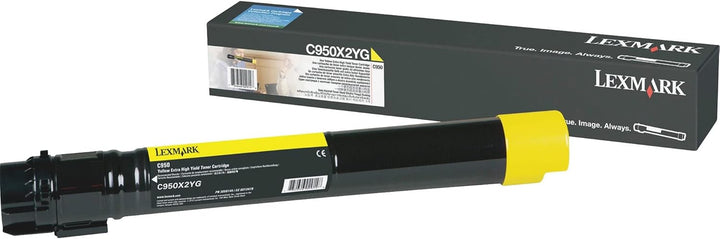 Lexmark C950X2YG C950 Tonerkartusche Extra Hohekapazität, gelb YELLOW, YELLOW