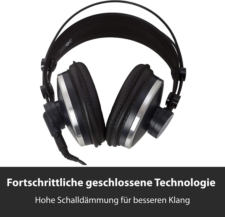 AKG K271 Geschlossener Over-Ear-Kopfhörer, Schwarz K271 - geschlossener Single, K271 - geschlossener