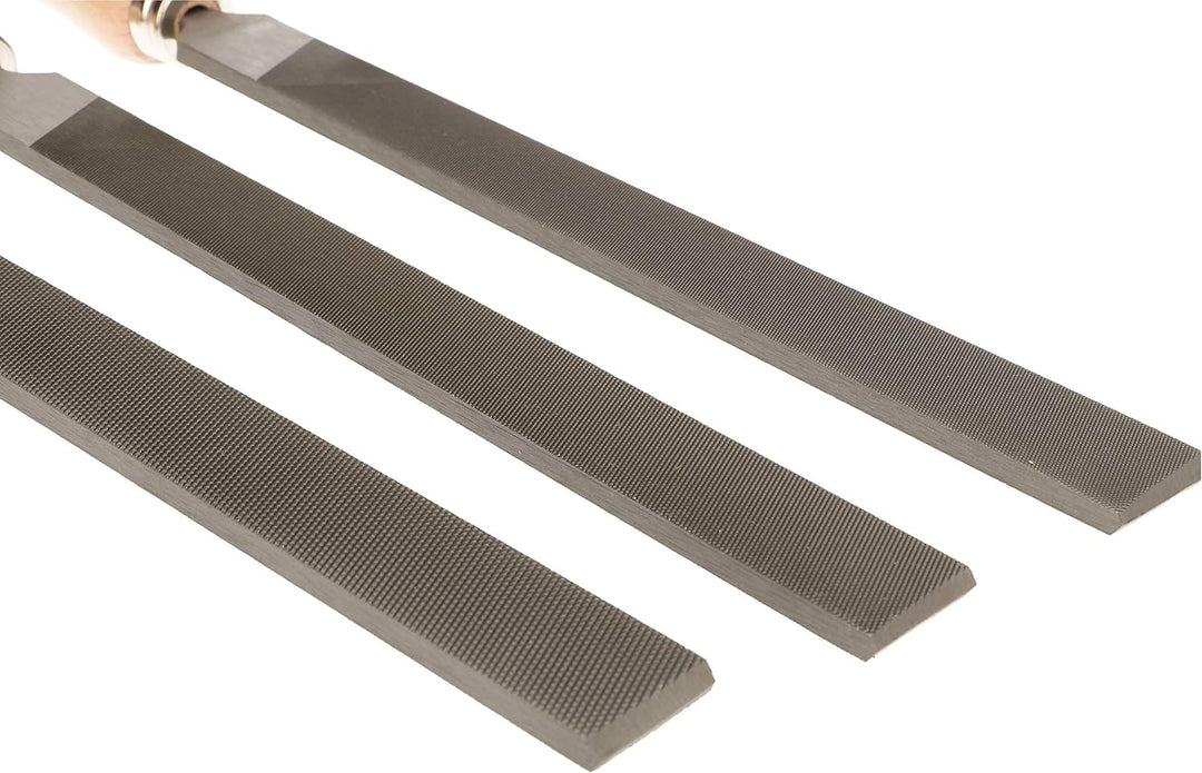 KOTARBAU® Werkstattfeile Flach Länge: 250 mm Hieb 3 (Fein) Handfeile Flachfeile Metallfeile für Meta