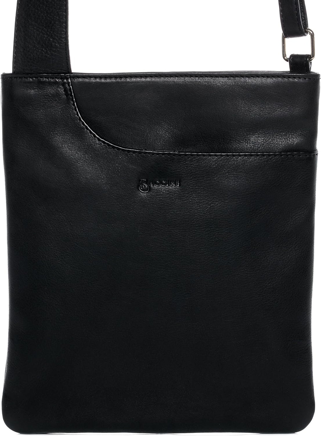 BACCINI Umhängetasche flach ELI aus Nappa-Leder I Crossbody bag klein für Damen I Schultertasche sch
