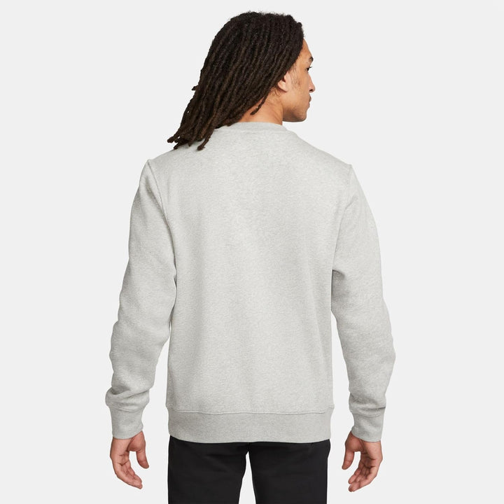Nike Men's M Nk FLC Park20 Crew Sweatshirt Dark Grey Heather/Black XL Einfarbig, Dark Grey Heather/B