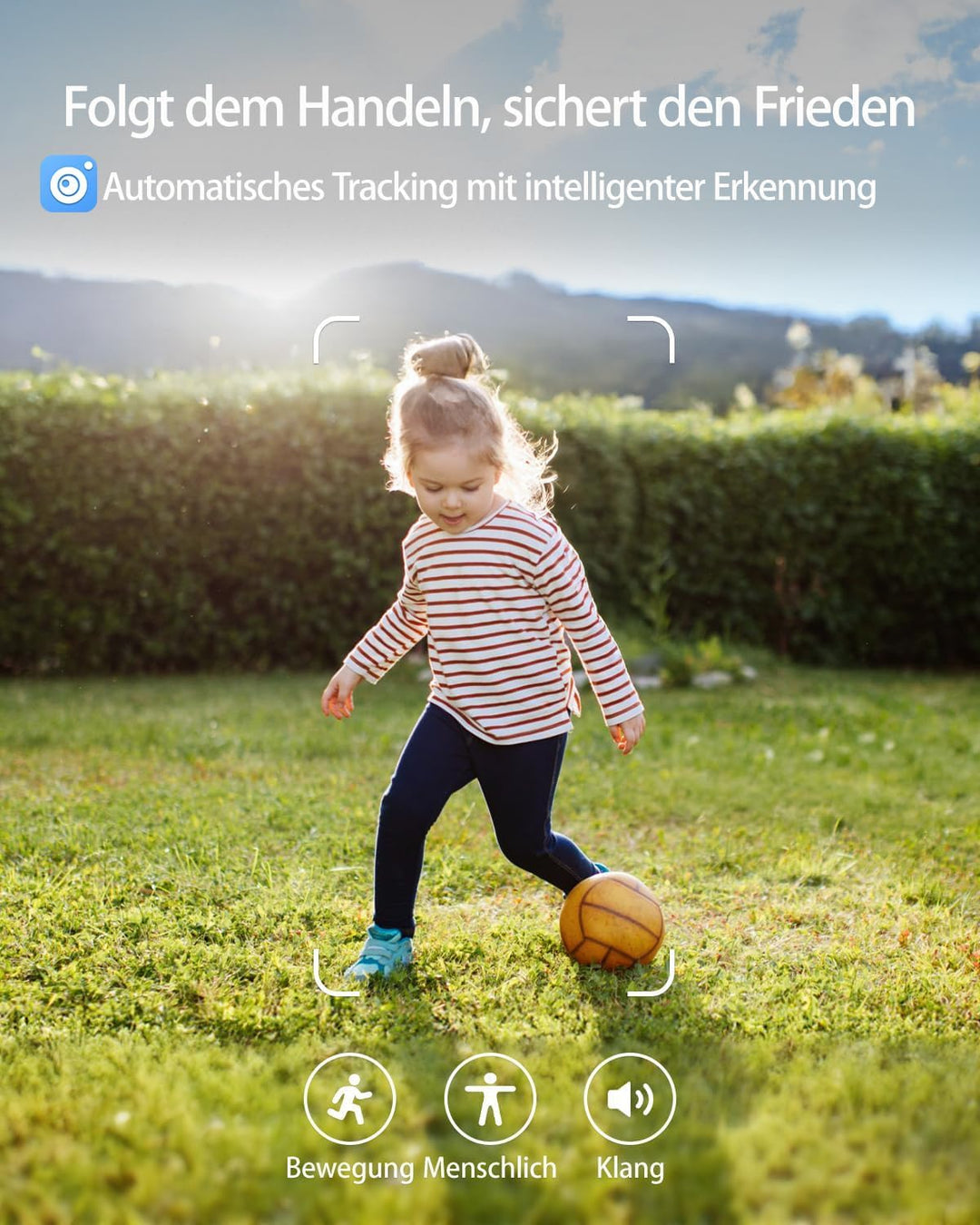 Vimtag 4MP Kamera Überwachungs Aussen, IP66 Wasserdicht, Überwachungskamera Aussen/Innen mit Farbige