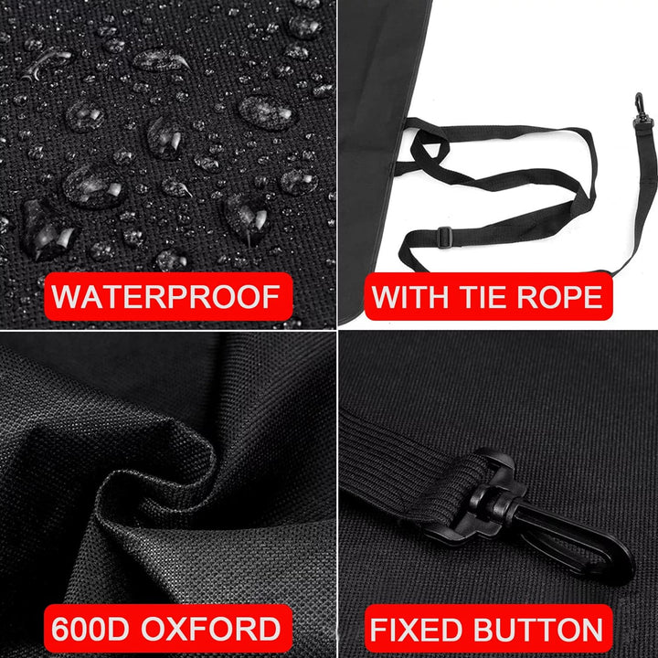 Schwarze Abdeckung für Hintere Scheunentür passend für Ford Transit Custom, Transit Custom