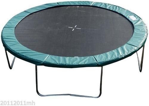 HOMCOM Trampolin Randabdeckung Sicherheitsnetz Wetterplane Leiter Randabdeckung: Ø 244cm Ø 244cm Grü