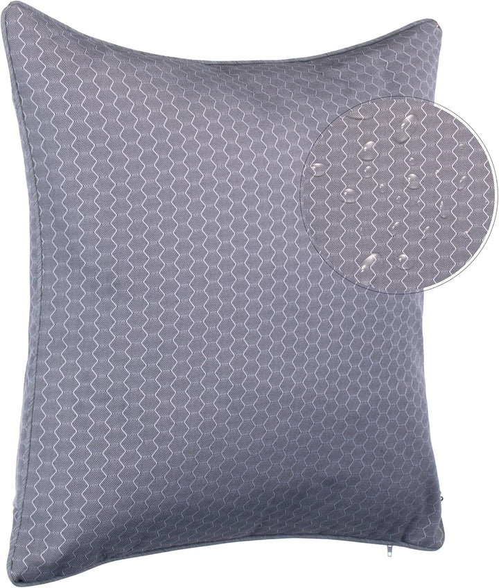 Brandsseller Outdoor Garten Kissen Dekokissen Wabenoptik Schmutz- und Wasserabweisend mit Reissversc