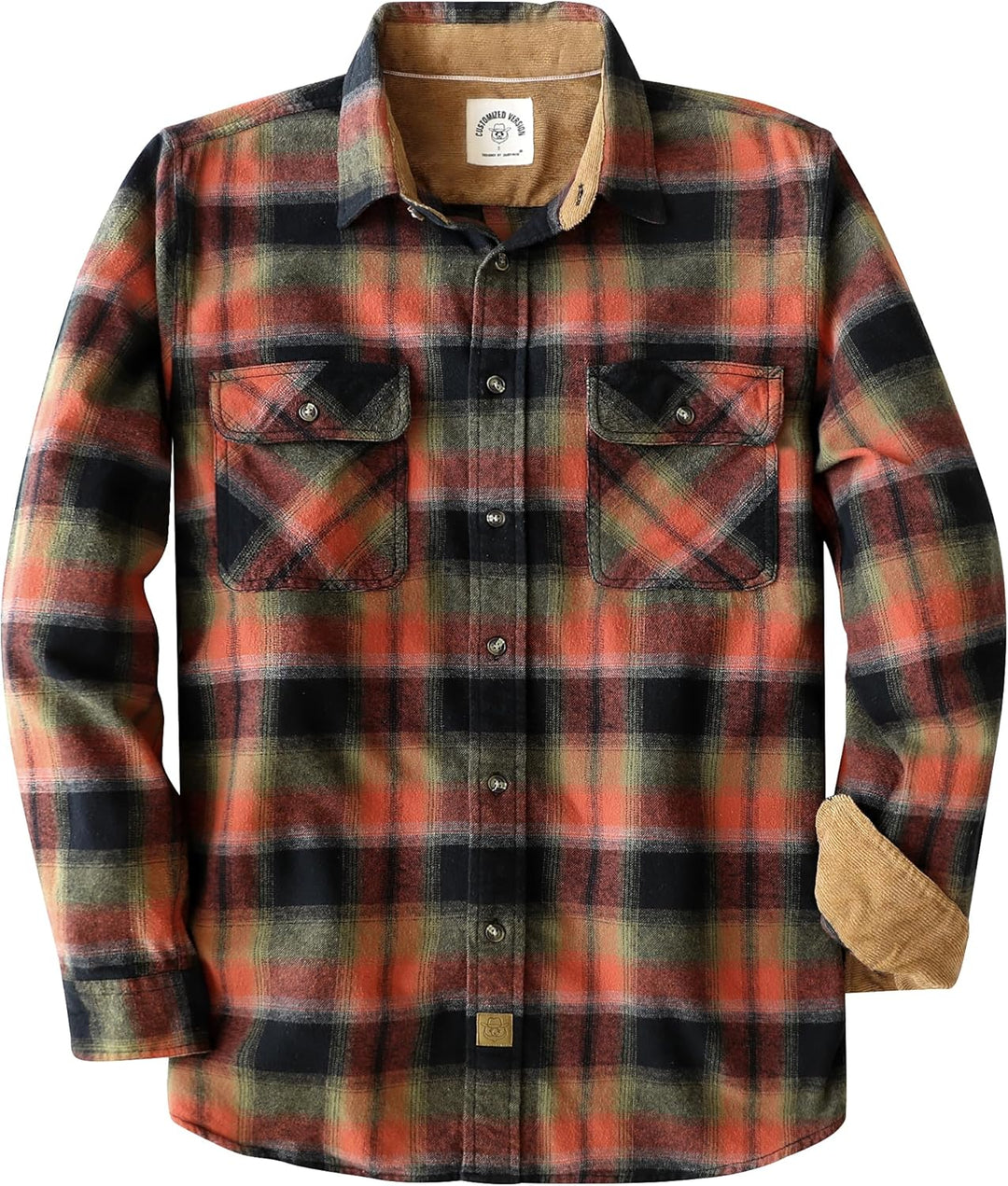 Dubinik® Flanellhemd Herren Button Down Kariert Baumwollhemd Freizeithemd Hemd Herren Langarm mit Zw