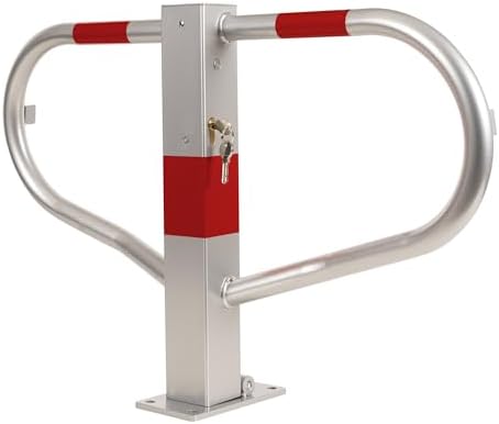 STIER Parkbügel, umlegbar, mit Zylinderschloss, 2 Schlüssel im Lieferumfang, stabiles, verzinktes St