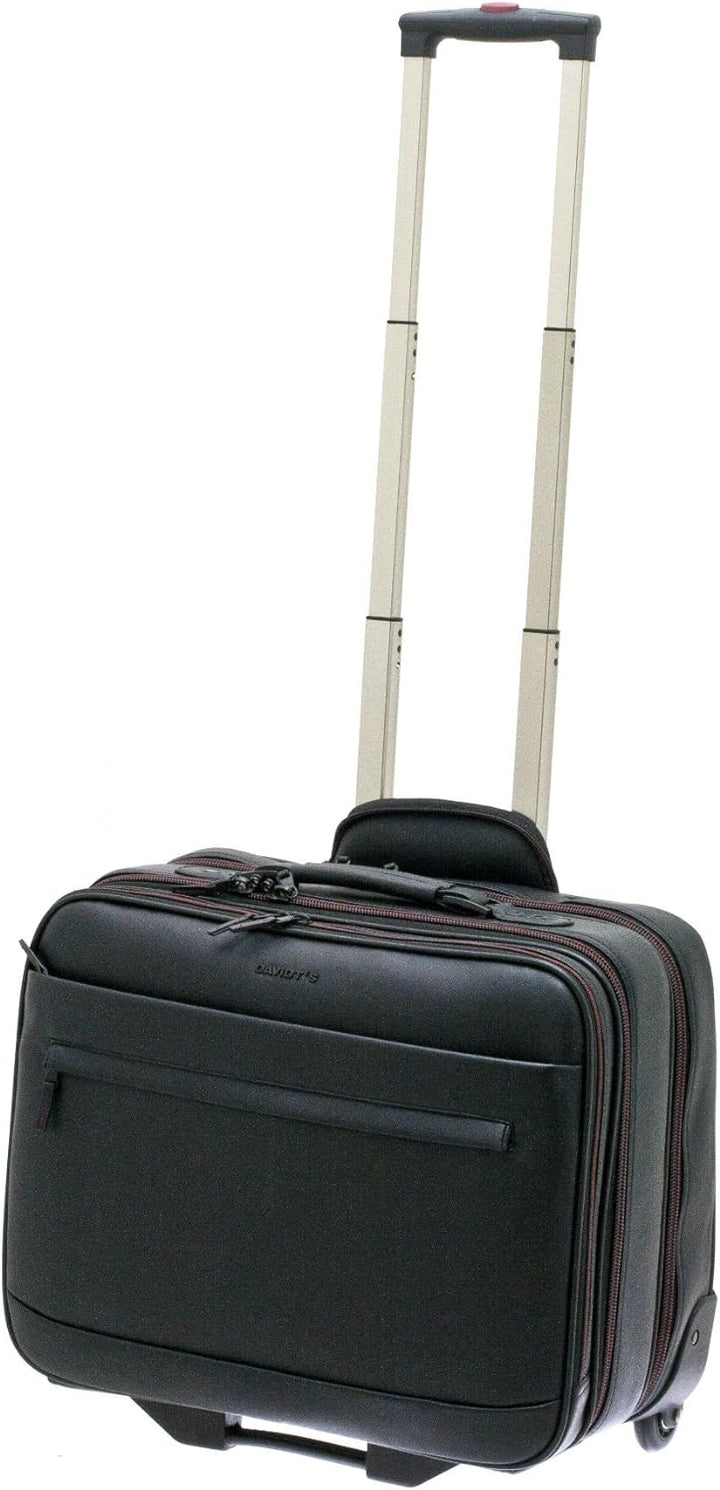 Bowatex Pilotenkoffer Trolley Aktenkoffer Akten Laptop Tasche 46 cm Schwarz