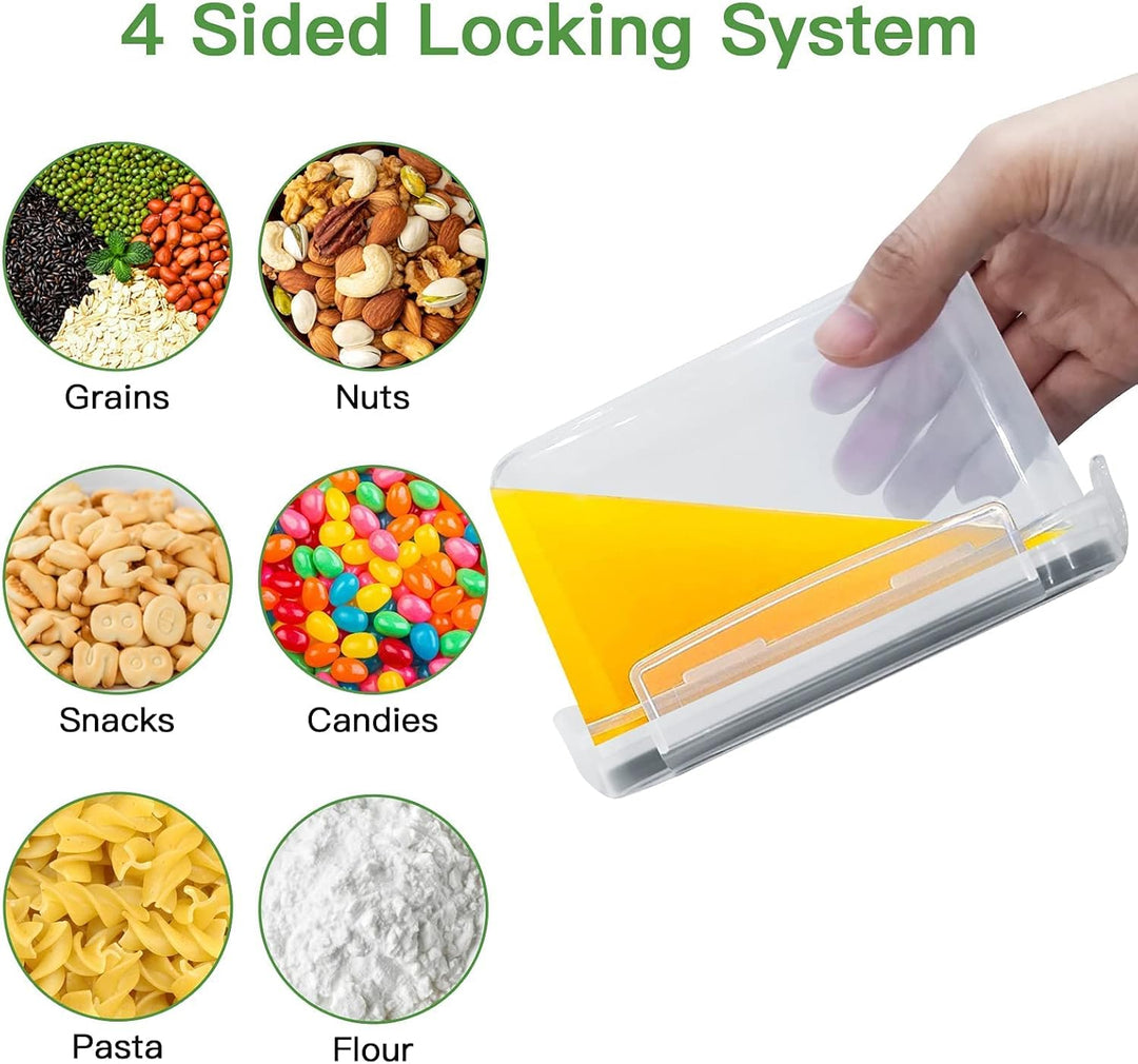 0.8L Vorratsdosen 9 Set Aufbewahrungsbox Küche Luftdicht Behälter aus Plastik Mit Deckel Kunststoff